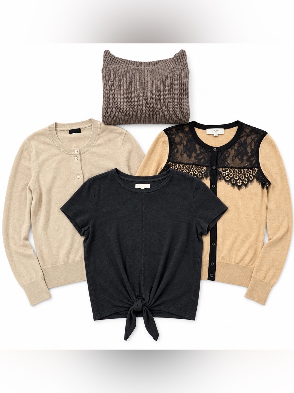 Women’s Sweater/Cardigan 4 Piece Bundle Small - J.Crew Express Madewell LOFT